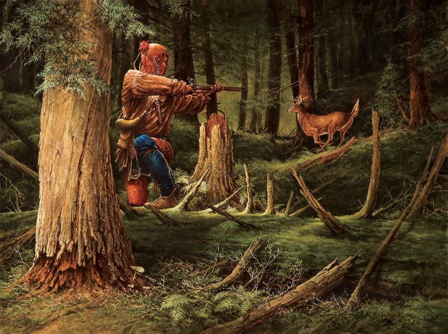 HUNTING OF THE WOODLAND INDIANS